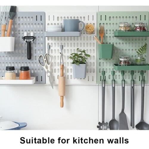 Pegboard Wall Shelves Mounted Organizer for Decoration No Drilling Easy Assembly MUMR999
