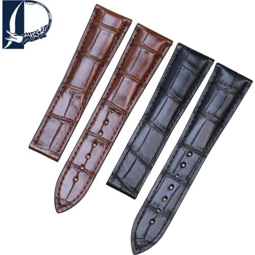 PESNO Suitable for Frederique Constant FC-710MC 22mm Alligator Skin Leather Watch Strap Men Calf Skin Leather Watch Band