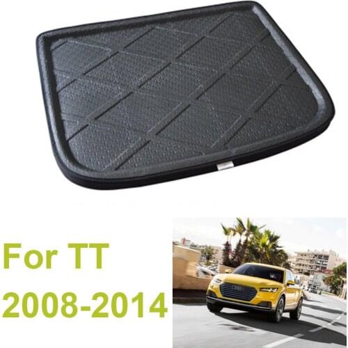 Tray Trunk Floor Carpet Mats Carpets Pad Mat For TT 2008-2014 Sedan Auto Car Rear Boot Cargo Liner