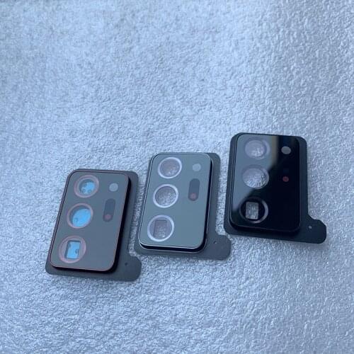 1Pcs Original For Samsung Galaxy Note 20 Ultra 5G Back Rear Camera Lens Frame Cover Housing Case Glass Repair Part