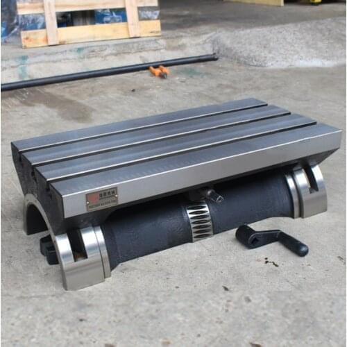 Milling machine adjustable table, tiltable angle plate, 12 inch, heavy tilt platform, high precision