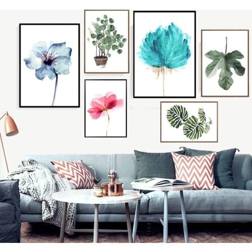 Nordic Art picture Home Decor Green Leaf Pineapple Plant Canvas Posters and Prints Oil Painting Picture for Living Room Wall Art