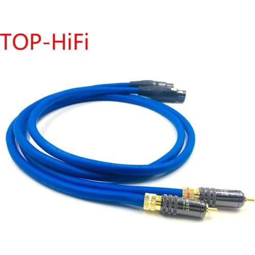 TOP-HiFi Pair WBT-0144 RCA Male to 3pin XLR Female Balacned Audio Interconnect Cable XLR to RCA Cable with CARDAS Clear-Light