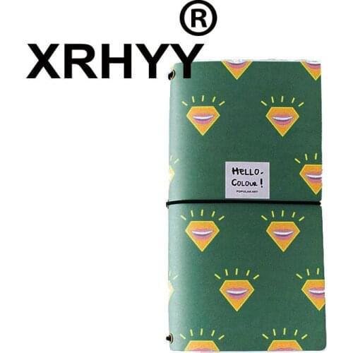 Vintage Travelers Notebook PU Leather Cover Planner Diary Book Exercise Composition Binding Notepad Stationery School Supplier