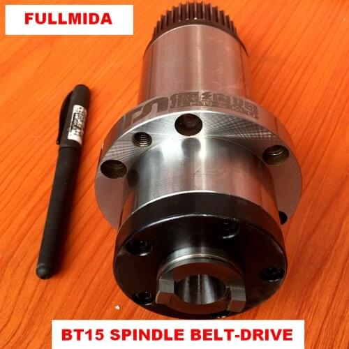 Machine tool spindle cnc milling spindle belt drive BT15 65mm 12000rpm ATC cnc router spindle engraving high quality