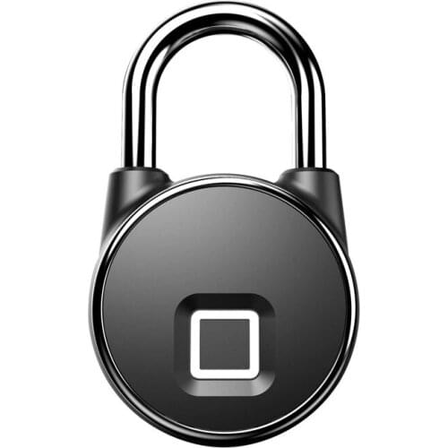 Fingerprint Padlock with Bluetooth, App & BT Contr,Water Resistant,0.5s to Unlock,40 Fingerprints, 4 Months Standby Time