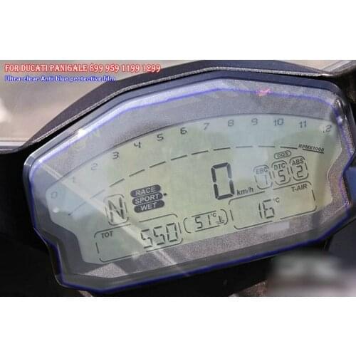 For DUCATI PANIGALE 899 959 1199 1299 R Screen Protector Blue Light Explosion-proof Motorcycle Cluster Scratch Protection Film