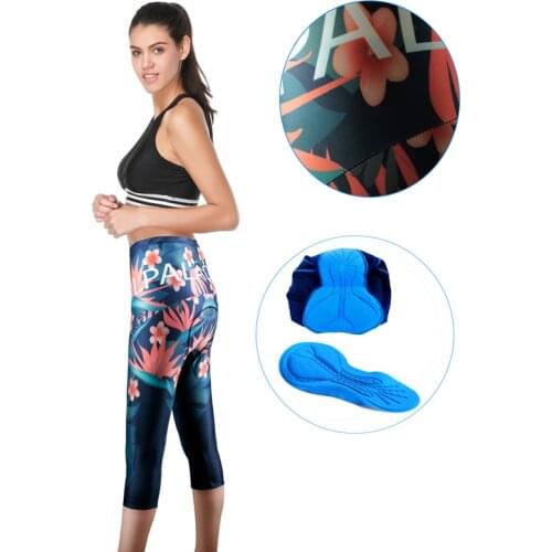 ILPALADINO 2018 Women Cycling Pants Tights MTB Bike 3/4 Capri shorts Downhill Bicycle Pants Cycling Trousers Sportwear