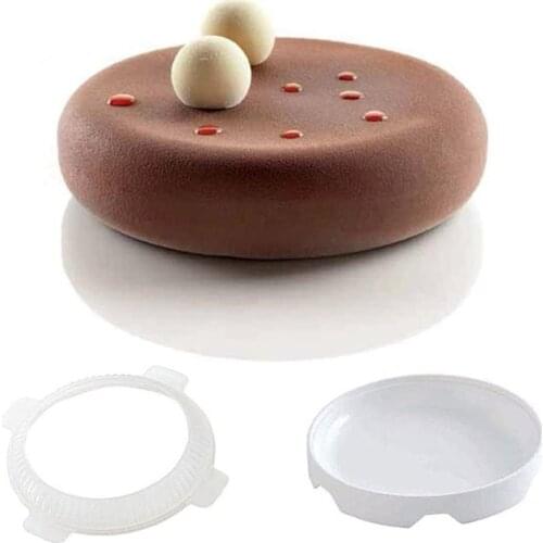 1set Round Silicone Cake Mold Baking Pan Non-Stick Pan Molds Decorating Accessories Bakeware Tools Cake Mold for Mousses
