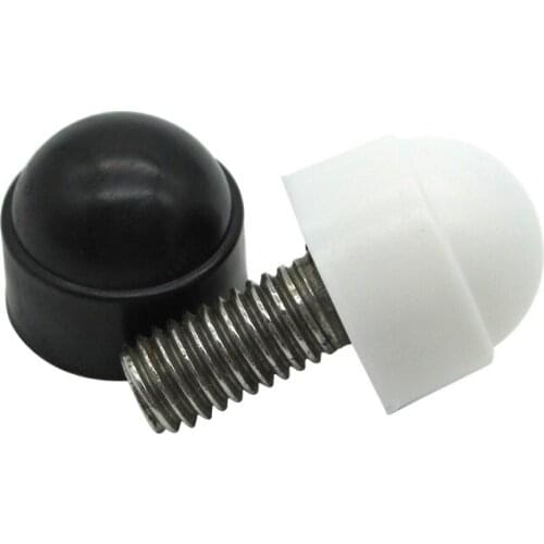 100PCS/Lot BLACK/WHITE M6*10*13 Plastic Metric Dome head Bolts Nuts Decorative Covers Screw Caps Protection Caps