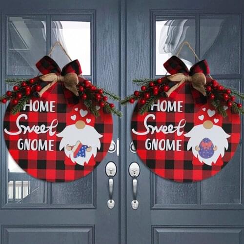 2021 Christmas Home door decoration Christmas Porch Sign garland Pendant Hanging Xmas Ornaments New Year Navidad Pendant decor
