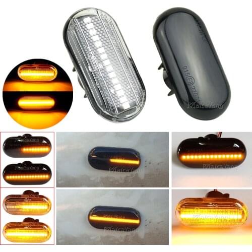 2x Dynamic Led Side Marker Flowing Turn Signal Light Blinker for Nissan Interstar Kubistar for Renault CLIO I MEGANE for Opel
