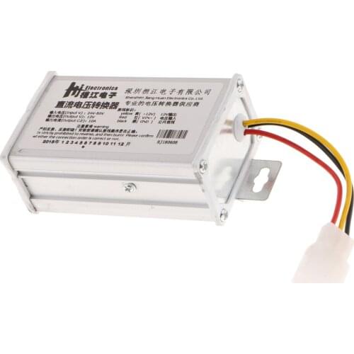 DC-DC Converter Step-Down Buck 24-60V to 12V 10A 120W Car Power Professional Converter for Car Vehicle