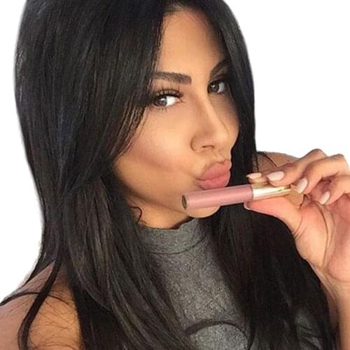 Women Girls Long Synthetic Wig Cosplay Daily Natural Straight Hair Full Wig