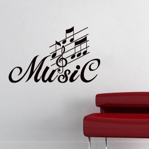 Music Note Wall Sticker Home Decor Vinyl Art Murals Kids Children Room Decoration Nursery Wall Decals Wallpaper Poster