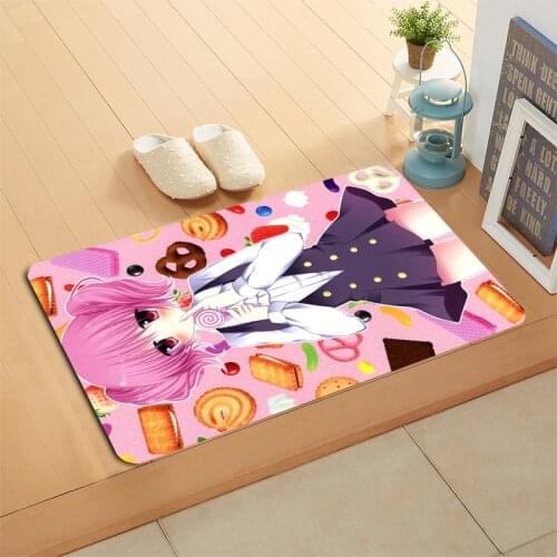 HEARMNY New Doormat Inu x Boku SS Anime Home Mat Machine Made Anti Slip Carpet Living Room/Hallway Bath Mat For Kids Gift