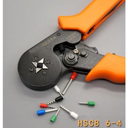 Crimping pliers Terminal chucks Crimp terminal blocks HSC8 6-4 European tube clamps 16-4 6-6 press plier