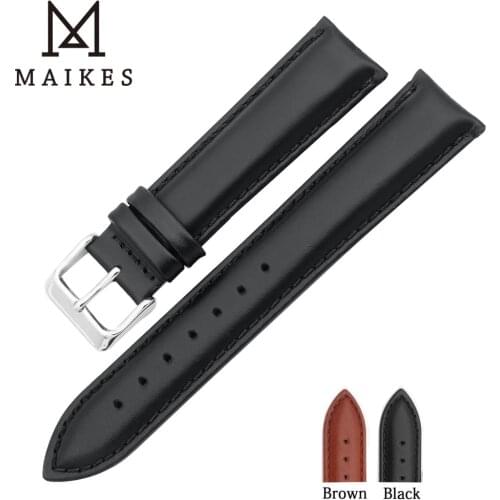 MAIKES New Arrival Watchband 18mm 20mm 22mm 24mm Belt Genuine Leather Bracelet Watch band Strap For daniel wellington Wristband