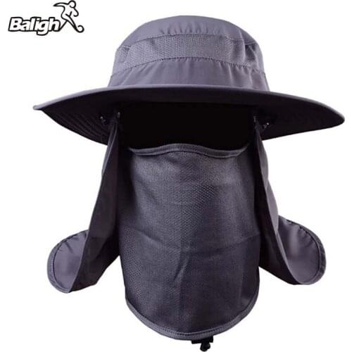 Balight Outdoor Fishing Hat Sport Hiking UV Protection Face Neck Flap Sun Cap