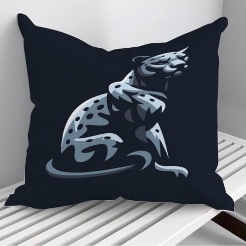Blue jaguar vector art2 Throw Pillows Cushion Cover On Sofa Home Decor 45*45cm 40*40cm Gift Pillowcase Cojines Dropshipping