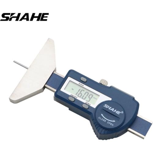 Shahe 0-25/0-50 mm Tire Tread Depth Gauge Metal Rod LCD Tyre Digital Depth Gauge For Car Tire Caliper Measurer Tool