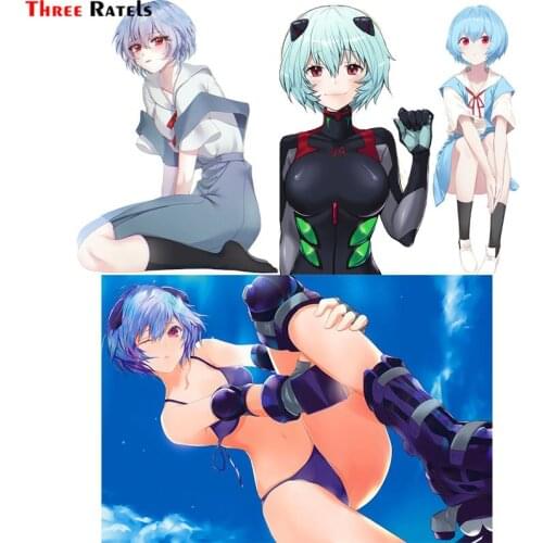 Three Ratels F337 Cute Cartoon Girl Car Suitcase Laptop Motorcycle Vinyl Sticker School Gifts Decal Auto Decoration