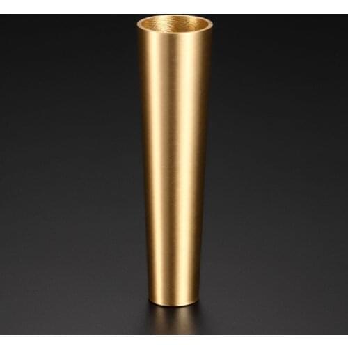 High Brass Cabinet Leg Covers Chair Cups Furniture Leg Tube Protector Table Feet Cover Free Shipping