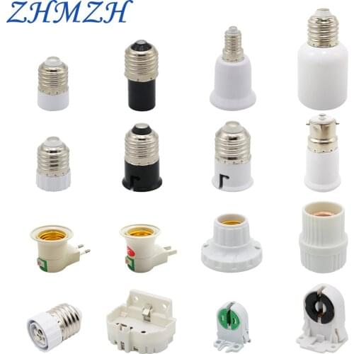 ZHMZH 2pcs/lot GU5.3 MR11 MR16 G4 Lamp Holder Converter E27 2G11 Lamp Base E40 E14 B22 Light Socket Adapter US EU Plug For LED