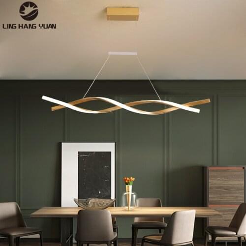 120cm 100cm Modern Led Pendant Light Gold&Black&Gray Chandelier Pendant Lamp for Dining room Kitchen Living room Hotel Hang Lamp