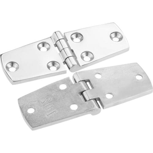 2Pcs 102x38mm 4in Marine Grade 316 Stainless Steel Boats Flush Doors Windows Hatch Compartment Hinges Rowing Boats Accessories