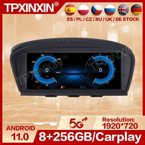 256GB Multimedia Android 11 Player Car Radio Stereo For BMW 3 5 Series E60 2005 2006 2007 2008 2009 2010 GPS Receiver Head Unit