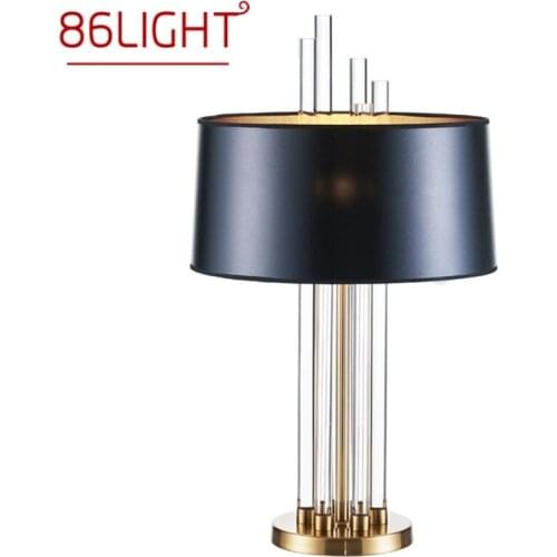 86LIGHT Modern Creative Table Light Simple Crystal Desk Lamp LED for Home Bedroom Decoration