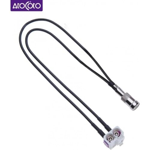 Car Antenna Adapter Fakra Female to Din for VW RCD RNS 300 310 510 210 for Seat for Skoda MFD2 MFD3 Radio Aerial Adaptor