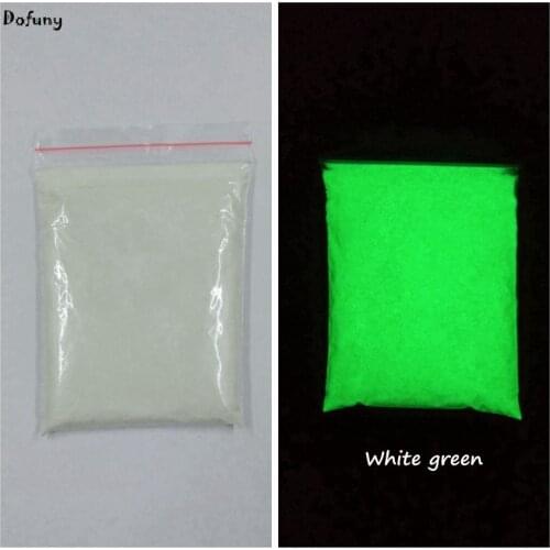 White Luminous powder phosphor powder for DIY Glow Paint Dust,decorating material,Glow Green Light In Dark