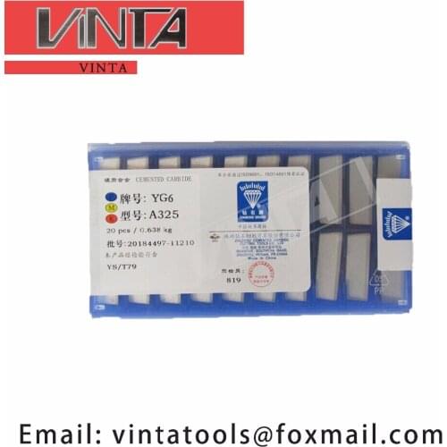 Free shipping high quality 20pcs/lots A325 YG6/ YG8/ YW1/ YW2/ YT5/ YT14/ YT15 cnc caibide welding inserts