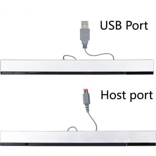 DHL 100pcs Cable Replacement Infrared TV Ray Wired Remote Sensor Bar Reciever Inductor for Wii U Console