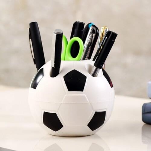 Soccer Ball Shaped Desktop Organizer Pen Holder for Desktop Organizer School Office Pencil Holder Organizer Cute Desk Accessorie