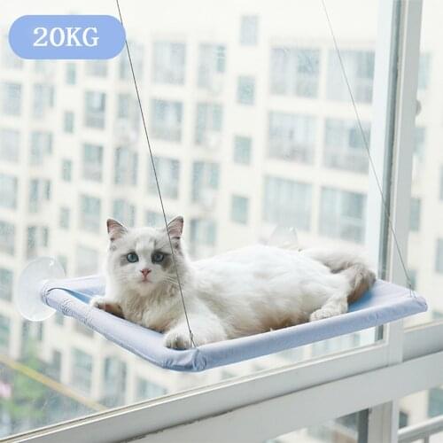Cute Cat Hammock Hanging Beds for Cats Comfortable Cat Window Hammock Bed With Blanket Detachable Soft Seat Beds Bearing 35kg