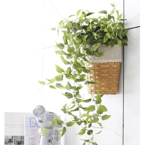 Wisteria Vine flower Rattan Artificial Flower Silk Flower for air-condition channel Decoration Garland and Home Ornament