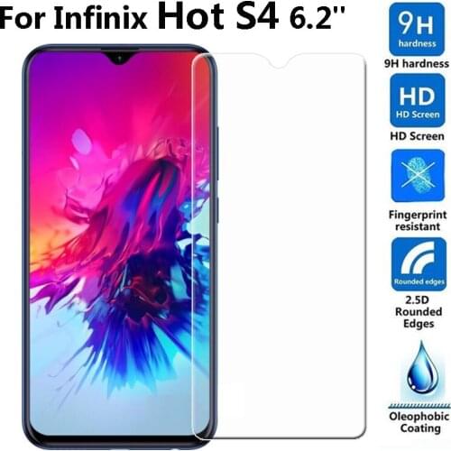 Infinix Hot S4 Tempered Glass Origina 9H High Quality Protective Film Explosion-proof Screen Protector For Infinix Hot S4