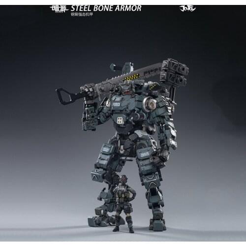 JoyToy 1/25 Steel Bone Armor Gray Ver Soldier Action Figure Gift JT0128 For Collection
