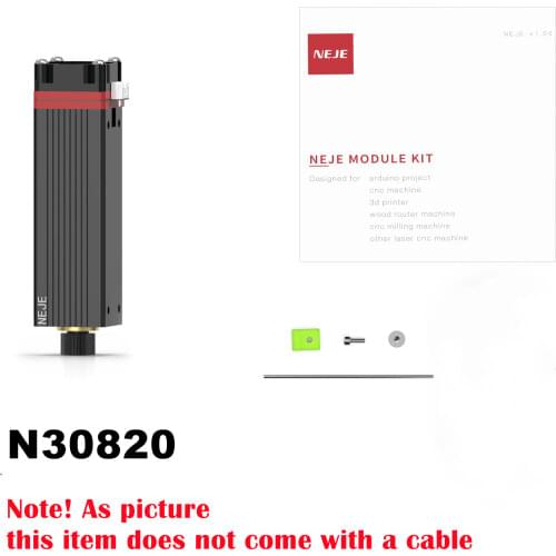 NEJE 450nm Blue Light Laser Head Professional Continuous 30W CNC Laser Cutting / Engraving Module Kits With TTL / PWM Modulation