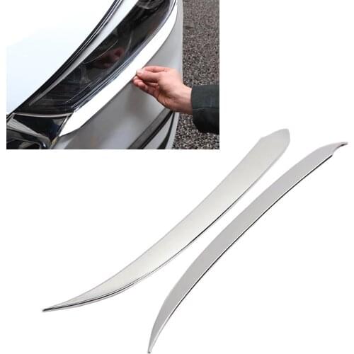 New 2Pcs ABS Chrome Car Rearview Mirror Strip Cover Trim Decorate Frame Moulding For Hyundai Tucson 2015 2016 2017