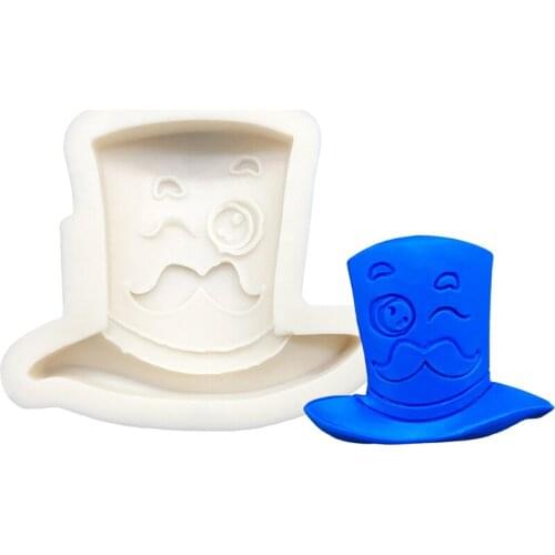 Formal Hat Silicone Sugarcraft Mold Resin Tools Cupcake Baking Mould Fondant Cake Decorating Tools