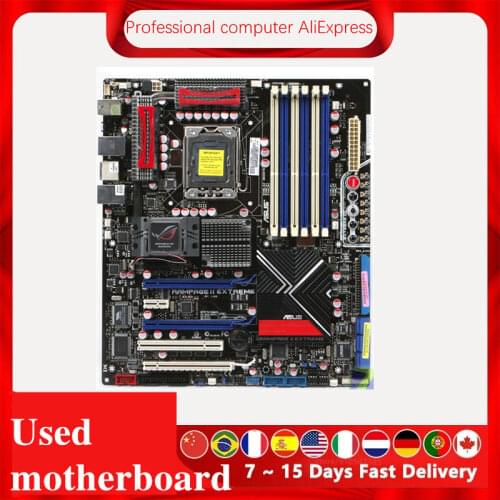 For ASUS Rampage II Extreme Used original motherboard Socket LGA 1366 DDR3 X58 X58M Desktop Motherboard