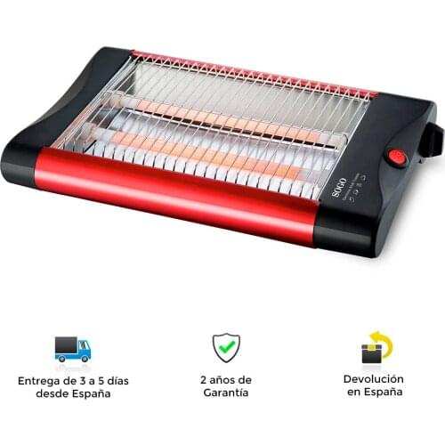 Bread toaster, flat, fast, powerful, 2 sizes to choose from, quality, unfreeze, reheat, light, tray, modern, toaster