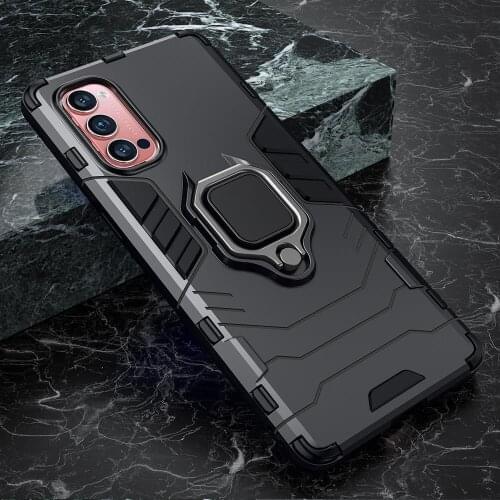 Shockproof Armor Case for OPPO Reno 4 4 Pro 5G A52 A72 A92 A92S Ring Stand Phone Back Cover for Realme 6 6 Pro X50 Pro Case Capa