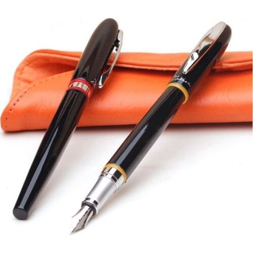 Luxury Iraurita Fountain Pen Picasso Pimio 907 Silver Clip Black 0.5mm Ink Pens the Best Gift Writing Stationery with an Box