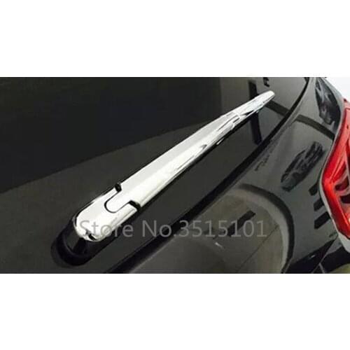 Car Styling ABS Chrome Rear Back Glass Wiper Wash Nozzle Frame Trim Tail Window Trim 3pcs For Kia Sorento 2013 2014