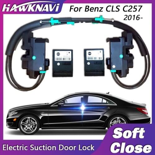 Smart Electric Suncion Door Lock for Mercedes Benz CLS 257 2016- with Auto Soft Close Super Silence Anti Pinch Car Vehicle Door